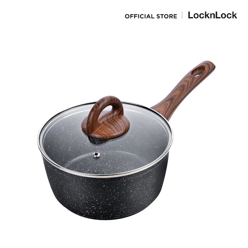 LocknLock กระทะหินอ่อนสุดโมเดิร์น Baum Series 18 cm. รุ่น LBU1181