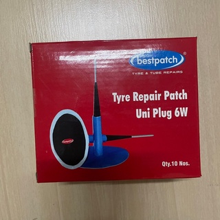 Uni-Plug 6 W แผ่นปะยางดอกเห็ด ขนาด 6 มม. ใช่ร่วมกับดอกสว่าน ขนาด 6 มม. mushroom patch radial repair  แผ่นปะซ่อมแผลยาง