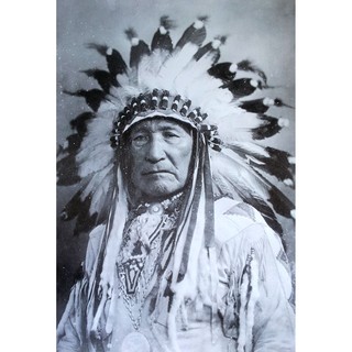 โปสเตอร์ ภาพรูปถ่าย อเมริกัน อินเดียแดง Native American Indian POSTER 24”x35” Inch Photo America Western V2