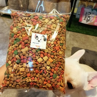 ฺBD - อาหารสุนัข Dog Smile 0.5 kg {รสไก่และตับสูตรเค็มน้อย} โปรตีน 28+%