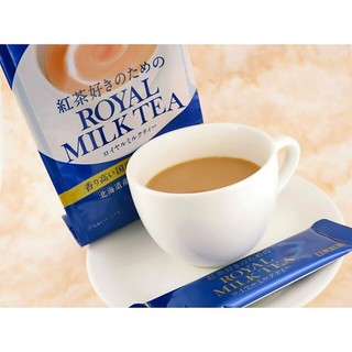 ชานมญี่ปุ่นนำเข้า ผงชานมสำเร็จรูปหวานน้อย Nittoh Royal Milk Tea 1 ห่อมี 10 ซอง ดีต่อสุขภาพ