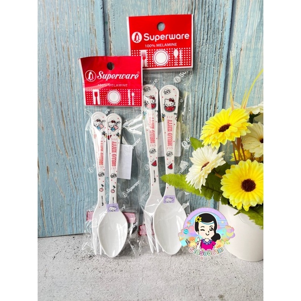 ชุดทานข้าวเมลามีนแท้ 100% ลาย Kitty Summer Fruits ลายใหม่ล่าสุด ศรีไทยซุปเปอร์แวร์ #ร้านรุ้งจิปาถะ - รูปที่ 3