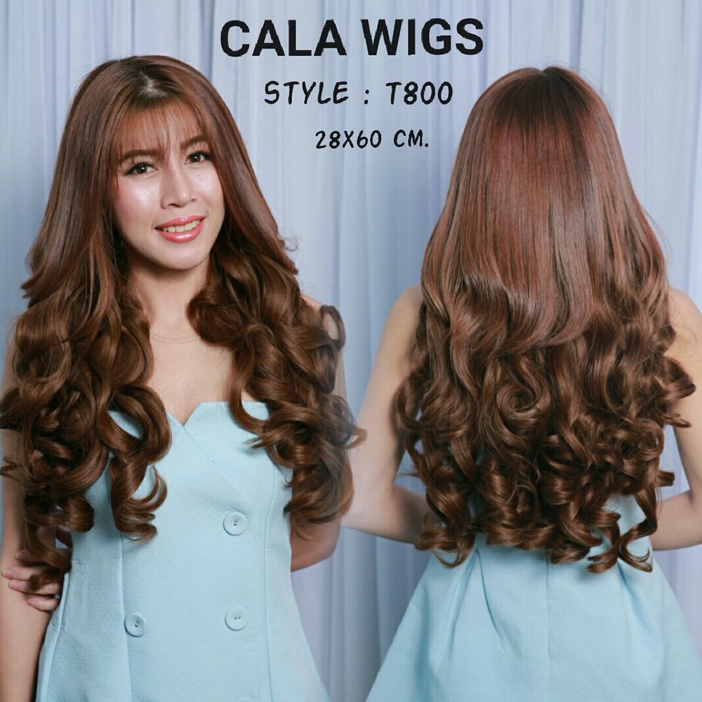 แฮร์พีชcalawigsราคาส่ง รหัสT800 กว้าง28cmยาว60cmชิ้นหนาพิเศษไหมด้านเหมือนผมจริง แฮร์พีชลอนยาว