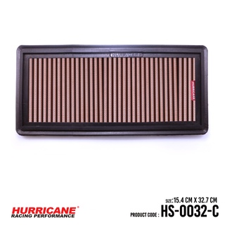 HURRICANE กรองอากาศสแตนเลส , ผ้าแดง ( Alfa , Fiat , Lancia , Opel,  Vauxhall ) HS-0032