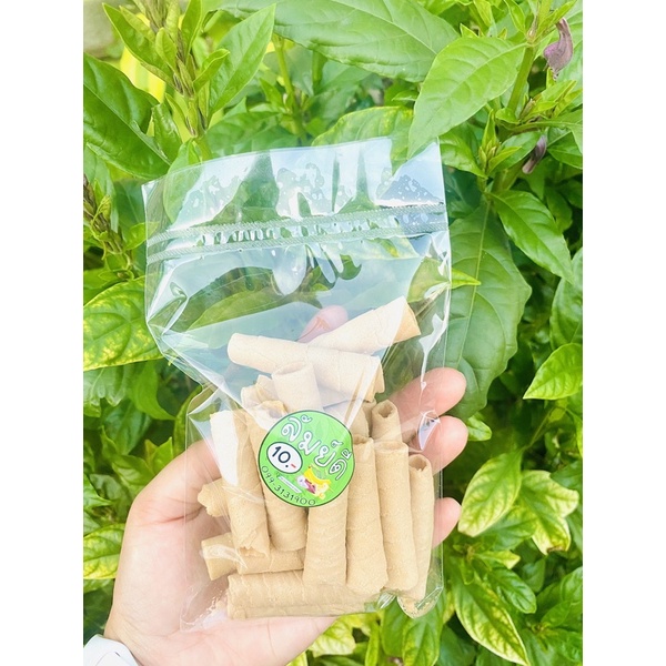 🫔 ทองม้วนกระทิ 🍟 25-30 g.(Size S) ตรา ลัมย์ดี ทองม้วน ขนม ของว่าง ของกินเล่น