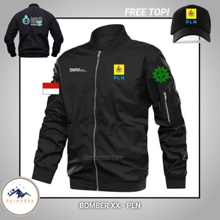 เสื้อแจ็กเก็ตไฟฟ้า | หมวก พิมพ์ลาย Pln Uniform Free DTF