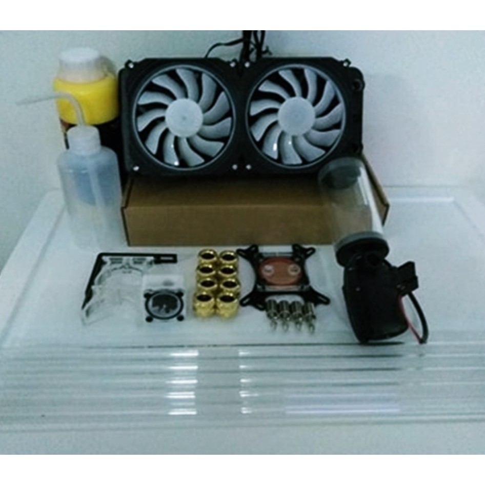 ชุดน้ำระบบเปิด PETG FITTING 14MM GOLD สีทอง Computer Water Cooling 240