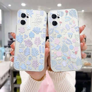 เคส OPPO A15 A54 A5S A3S A76 A96 A16 A95 A55 A7 A5 A9 A31 A53 A33 2020 A12 A1K A16E A16K A54S Reno 4 5F 4F 4 5 06 Lite A74 A15S A52 A11K A92 A35 A11 A93 A32 A72 A94 A53S F19 F17 PRO A16S A12S A36 ใสเคส ลายดอกไม้ เคสโทรศัพท์มือถือแบบนิ่ม