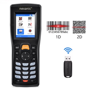 Nexanic 8103T Wireless Barcode Scanner 2D QR 1D เครื่องสแกนบาร์โค้ดไร้สาย  เทอร์มินัลข้อมูลตัวนับสินค้าคงคลัง 8103T