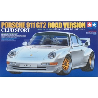 🏆 TAMIYA 24247 ชุดประกอบจำลองมาตราส่วน 1:24 PORSCHE 911 GT2 ROAD VERSION CLUB SPORT โมเดลประกอบ ต้องไปสร้างและทำสีเอง