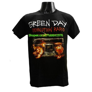 เสื้อยืดสุดเท่เสื้อวง Green Day เสื้อยืดแฟชั่นวงดนตรี เสื้อวินเทจ กรีนเดย์ GDY1595Sto5XL