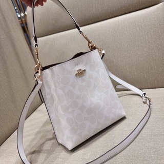 COACH CA582 MOLLIE BUCKET BAG 22 IN SIGNATURE CANVAS