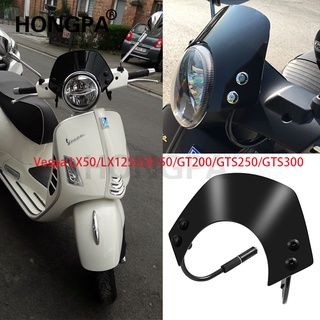 สปอยเลอร์กระจกหน้ารถจักรยานยนต์ สําหรับ VESPA sprint 150 GTS 250 125 300 LX50 LX125 LX150 primavera