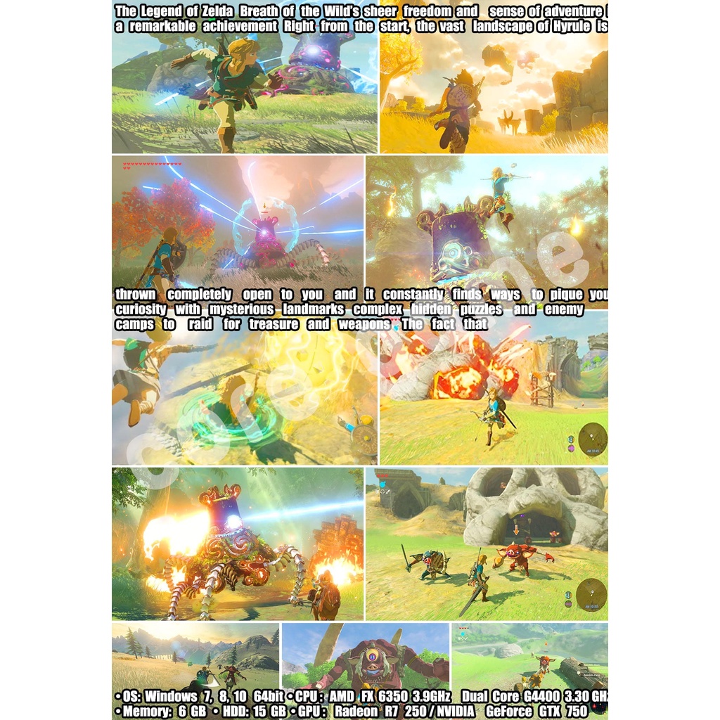 [ Game PC ] The Legend of Zelda: Breath of the Wild แผ่นเกมส์ แฟลชไดร์ฟ เกมส์คอมพิวเตอร์  PC โน๊ตบุ๊ค