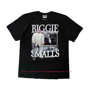 คอตต้อนคอกลม﹊☄☁เสื้อยืด BIGGIE HipHop เสื้อสตรีท Biggie Hiphop tshirtS-5XL