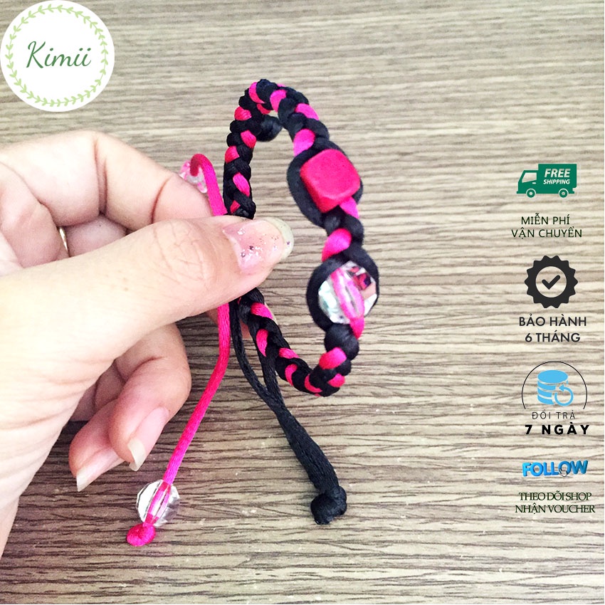 สร้อยข้อมือสายหัวใจนําโชคแฮนด์เมดพร้อมลูกปัด V88 - สร้อยข้อมือ KIMII