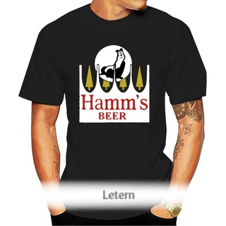 เสื้อยืดผ้าฝ้ายพิมพ์ลายแฟชั่น ใหม่ เสื้อยืดลําลอง แขนสั้น พิมพ์ลาย Hamms Beer Brewing In All Color Usa Em1