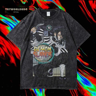 เสื้อยืด โอเวอร์ไซซ์ โอเวอร์ไซซ์ ลาย IGURO OBANAI KIMETSU NO YAIBA VINTAGEสามารถปรับแต่งได้