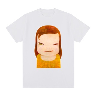 Yoshitomo Nara เสื้อยืดลําลอง แขนสั้น คอกลม สีขาว สไตล์ฮิปฮอป ฮาราจูกุ สําหรับผู้ชาย และผู้หญิง