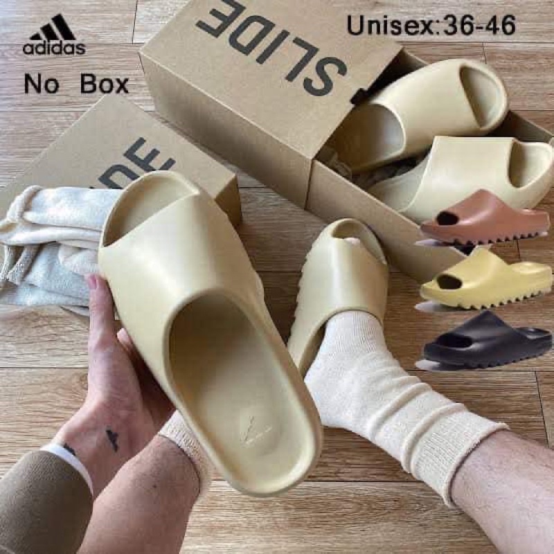รองเท้าแตะ Yeezy slide ( มีกล่อง ) เบา นุ่ม ใส่สบาย พร้อมกล่อง สินค้ามีพร้อมส่งในไทย