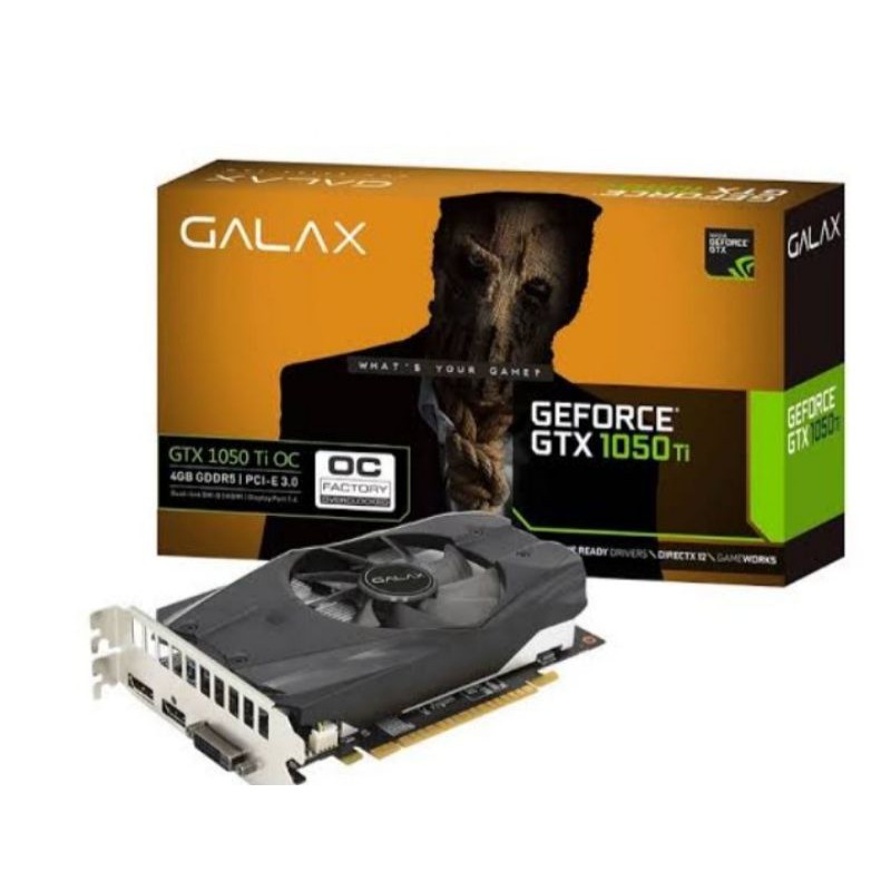 การ์ดจอ rtx 1050ti OC 4GB มือสอง พร้อมกล่อง ! Sale 20% ประกัน 6 เดือน