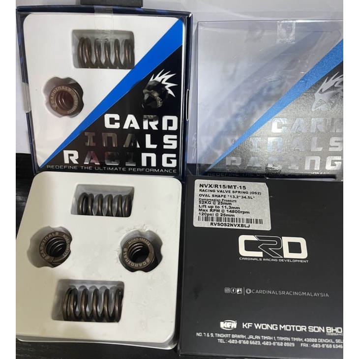 CARDINALS RACING NVX / MT15 / R15 OVAL SHAPE VALVE SPRING SET OS2 / OS3 JAPAN *13.2* 34.5L* /* /*