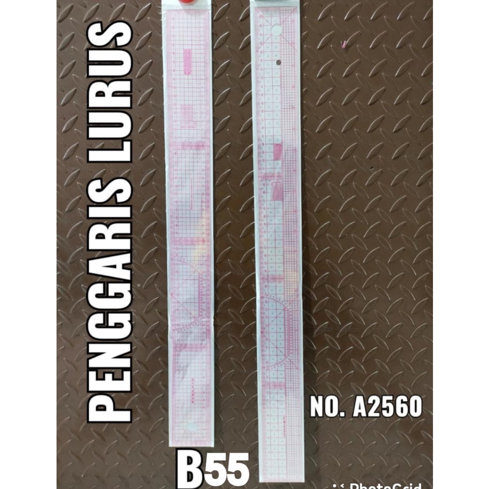 SEWING PATTERN RULER B-55 45CM QUILTING RULER METRIC