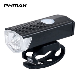 Phmax ไฟหน้าจักรยาน กันน้ํา ชาร์จ USB