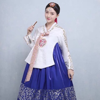 พรีออเดอร์  ชุดฮันบก ชุดเกาหลี แบบยาว พระมเหสี พระสนม สุ่มกระโปรง (ผู้ใหญ่)