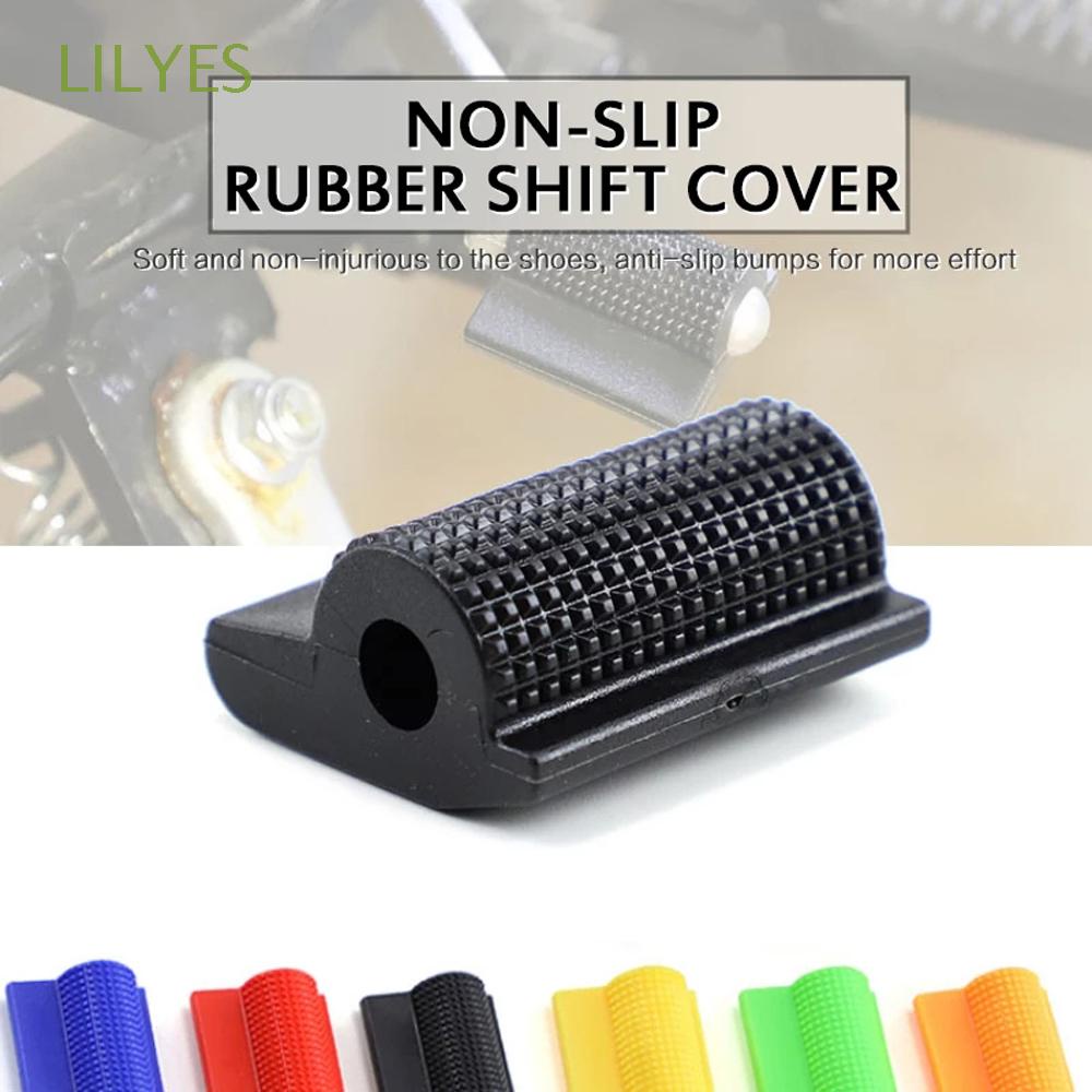 LILYES High quality Shift Gear Lever Cover Universal Motorcycle Pedal  Protector Motorcycle Shift Cover Foot Peg Non-slip Toe Gel Sleeve Motorcycle Accessories Rubber Cover for Honda Shoe Protector/Multicolor