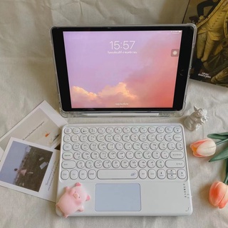 คีย์บอร์ดบลูทูธไร้สายใหม่ล่าสุดพร้อมทัชแพดแป้นพิมพ์ไทย-อังกฤ…