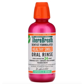 TheraBreath, Healthy Smile, Oral Rinse, Sparkle Mint, 16 fl oz (473 ml)