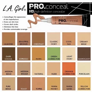 คอนซีลเลอร์/คอเรคเตอร์ ของแท้ 100% จาก USA - LA GIRL PRO HD Concealer/Corrector คอนซีลเลอร์ปกปิดดี