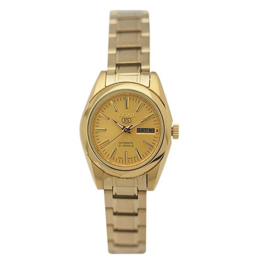 Seiko 5 Sport Automatic for Ladies Stainless Strap SYMK20K1-Gold