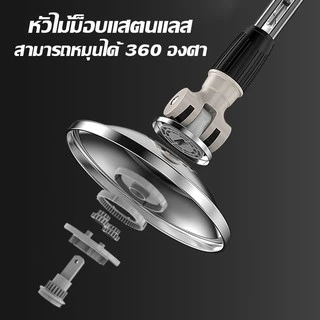 Spin Mopไม้ถูพื้นหัวสแตนเลส ไม้ถูพื้นผ้าม็อบไมโครไฟเบอร์