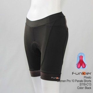 กางเกงจักรยานขาสั้นผู้หญิง Funkier PINETO Women Shorts S-118-C13 เป้าโปร