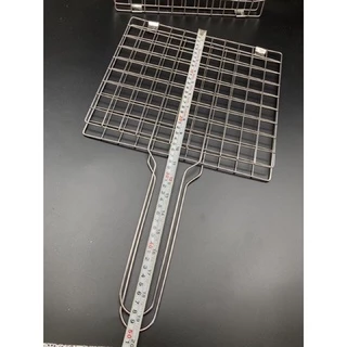 เหล็กปิ้งปลา ไซส์ใหญ่สแตนเลสแท้ไม่ขึ้นสนิม（50cm *29cm)