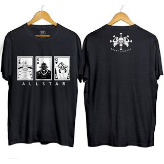 เสื้อยืด พิมพ์ลายอนิเมะ One piece distro JACK KING QUEEN ALL STAR 100% combed 30s