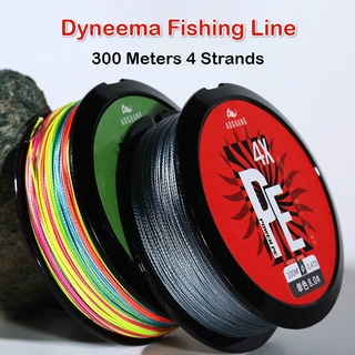 300 เมตร 4 Strands Dyneema Pe สายเบ็ดตกปลา