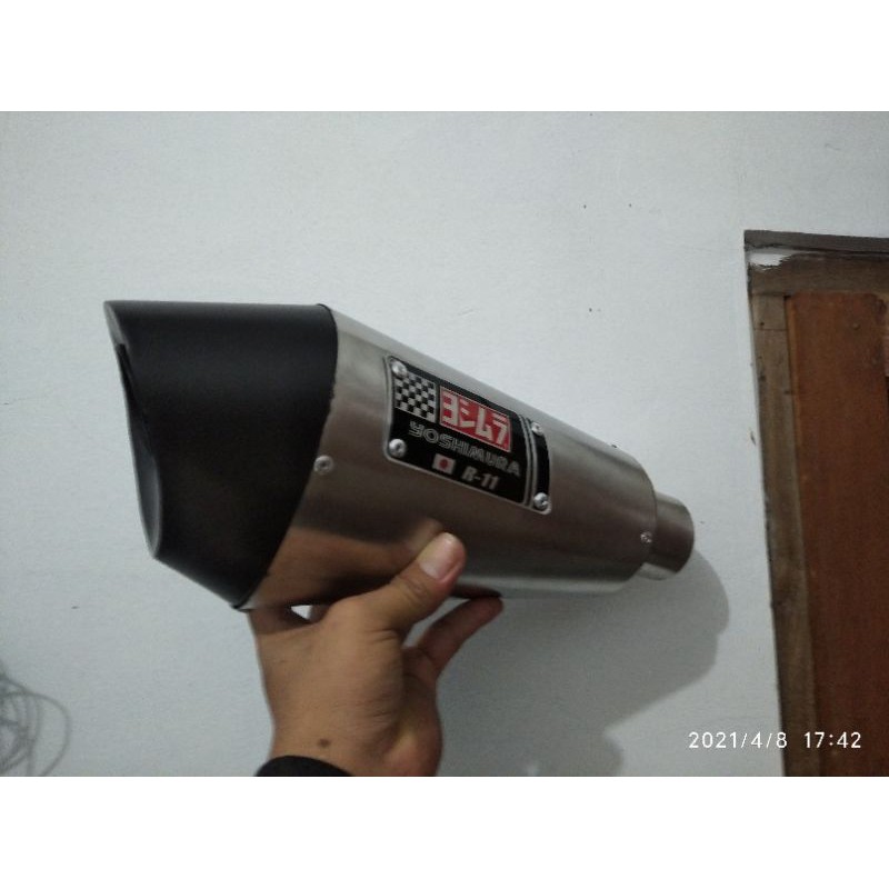 Yoshimura R11 Titan Siliner ท่อไอเสียแข่ง โบนัสเท่านั้น klam และวงเล็บเพอร์