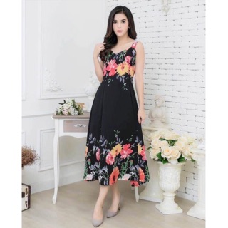 Maxi Dress ปริ้นลายดอกไม้