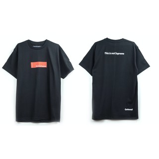 เสื้อยืดผ้าฝ้าย QWT19 NOT SUPREME BLACK ดำ