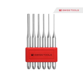 เหล็กส่งชุด ปลายตรงชุด PB Swiss tools รุ่น 755BL - Set of parallel pin punches, octagonal, in a handy plastic holder