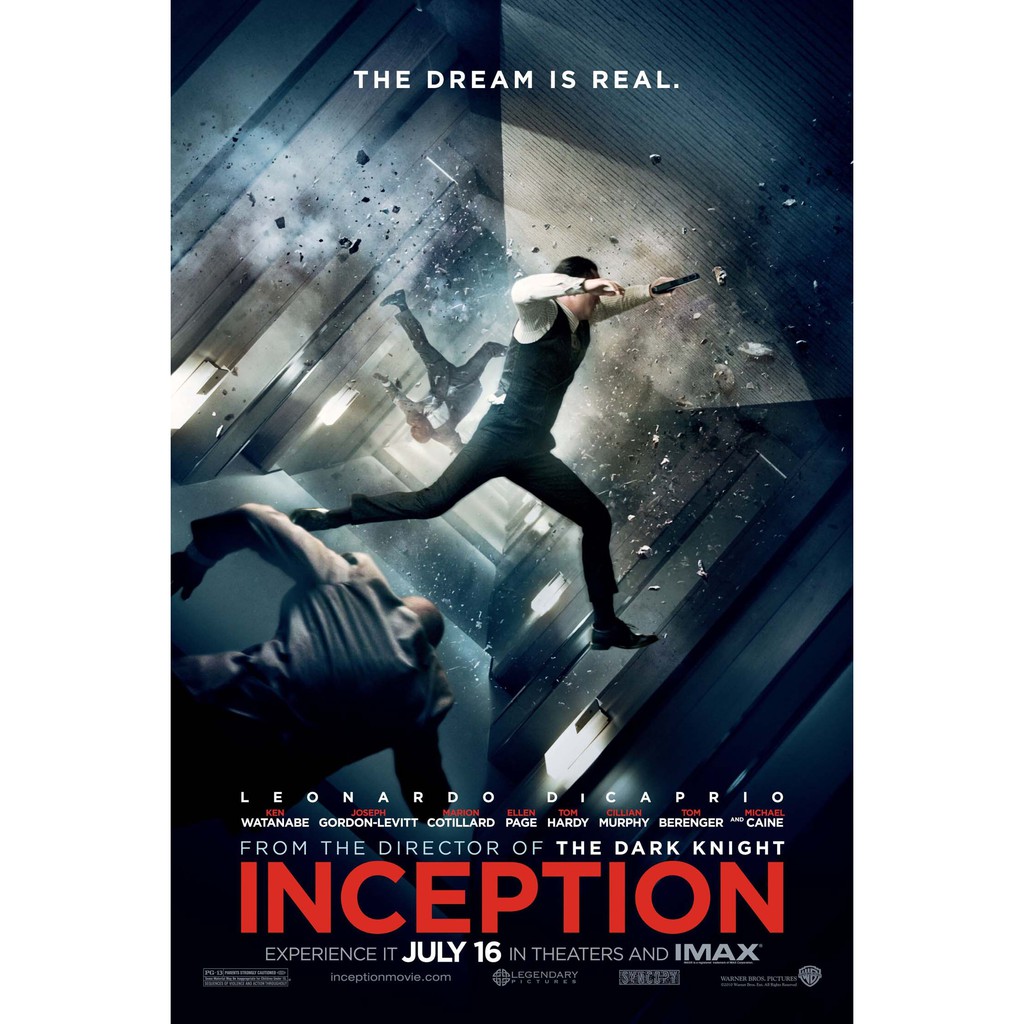 โปสเตอร์หนัง Inception จิตพิฆาตโลก โปสเตอร์ Poster รูปภาพ ภาพติดผนัง โปสเตอร์ภาพพิมพ์ โนแลน Nolan Di