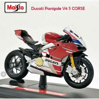 โมเดลรถบิ๊กไบค์ Ducati Honda  สเกล 1:18 แบรนด์ Maisto Model V4S