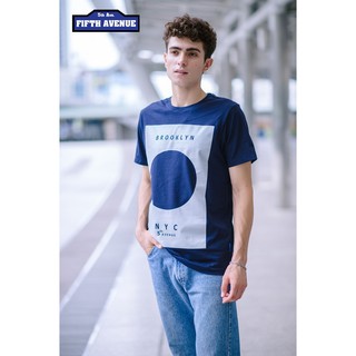 เสื้อยืดขายดี5thave รุ่น Gap Geometry  Collection BROOKLYN (บรุกลิน)S-3XL