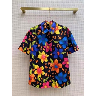 เสื้อเชิ้ตแขนสั้น saint flower shirt Size S-XL