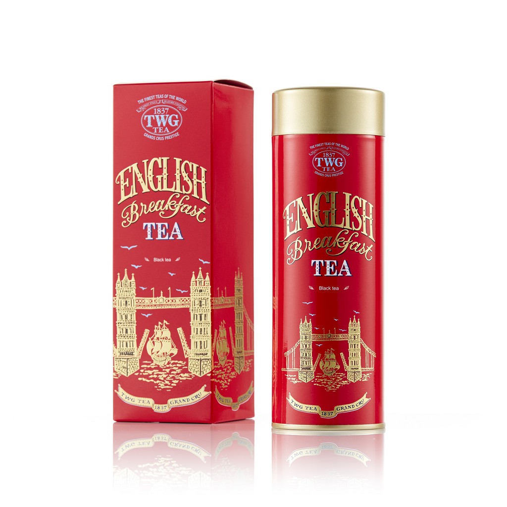 TWG Tea English Breakfast Tea Haute Couture Tea Tin Gift 100g / ชา ทีดับเบิ้ลยูจี ชาดำ อิงลิชเบรกฟาสต์ บรรจุ 100 กรัม