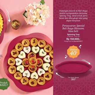 Tupperware ถาดปั่น หมุนได้ ขนาดใหญ่ สําหรับเสิร์ฟ ลดราคาจํากัด