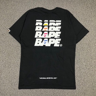 HH เสื้อยืด A Bathing Ape Bape จะไม่ฆ่า Glitter สินค้าขายดีระดับพรีเมียมสีดำ &amp; สีขาว เสื้อยืดคอกลม